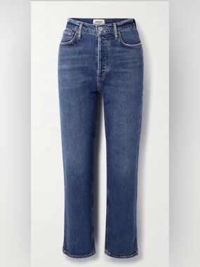 AGOLDE 90s Pinch Waist cropped high-rise straight-leg jeans